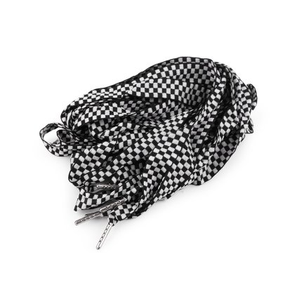 Oděvní šňůra s koncovkami do kapucí, délka 135 cm (Varianta černá bílá, Balení 2 ks)