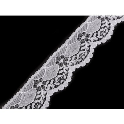 Silonová krajka šíře 40 mm (Varianta 2 červená tm., Balení 1 m)