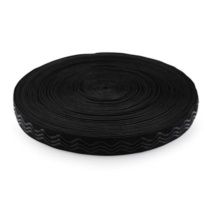 Pruženka šíře 25 mm se silikonem (Varianta černá, Balení 1 m)