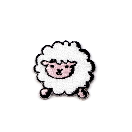 Nažehlovačka zvířata (Varianta 1 bílá ovečka, Balení 1 ks)