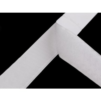 Suchý zip háček + plyš samolepicí šíře 30 mm (Varianta bílá, Balení 1 m)