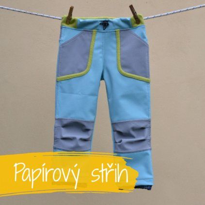Tištěný střih - Dětské softshellové kalhoty