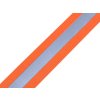 Pruženka s reflexním pásem šíře 40 mm (Varianta 1 oranžová, Balení 1 m)