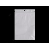 Uzavíratelný sáček se závěsem 12x18 cm jedna strana průhledná (Varianta bílá transparent, Balení 100 ks)
