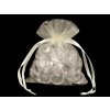 Dárkový pytlík 9x11 cm organza (Varianta 1 bílá, Balení 10 ks)