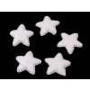Hvězda s glitry Ø35 mm (Varianta 1 stříbrná, Balení 10 ks)