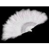 Vějíř péřový velký (Varianta 2 bílá, Balení 1 ks)