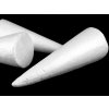 Kužel 9,5x24 cm polystyren (Varianta White, Balení 1 ks)