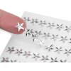 Samolepicí hvězdy na lepicím proužku Ø10 mm (Varianta 1 stříbrná střední, Balení 1 karta)