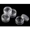 Plastová dóza 4x2,1 cm šroubovací (Varianta transparent, Balení 12 ks)
