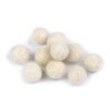 Plstěná kulička / bambulka z vlny Ø15 mm (Varianta 4 šedá, Balení 10 ks)