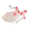 Karnevalový kostým - motýlí víla (Varianta 1 bílá, Balení 1 sada)