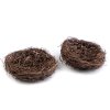 Proutěné hnízdo Ø8 cm (Varianta hnědá, Balení 2 ks)