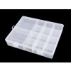 Plastový box / zásobník 4x17x21 cm (Varianta 1 transparent, Balení 1 ks)