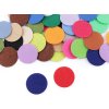 Filcové / plstěné kolečko Ø4 cm polotovar (Varianta mix, Balení 25 ks)