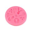 Silikonová forma vločky, vánoční motivy (Varianta 2 (20) růžová, Balení 1 ks)