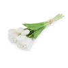 Umělá kytice tulipán (Varianta 1 bílá, Balení 1 svaz.)