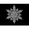 Dekorační vločky Ø10; 11 cm k zavěšení (Varianta 1 transparent, Balení 1 ks)