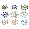 Skleněné oči k nalepení kočka, drak Ø10 a 12 mm (Varianta 1 (10 mm) žlutá, Balení 10 ks)