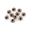Skleněné oči k nalepení Ø10 a 12 mm (Varianta 1 (10 mm) zelená sv., Balení 10 ks)