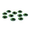 Skleněné oči k nalepení Ø10 a 12 mm (Varianta 1 (10 mm) zelená sv., Balení 10 ks)