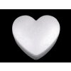 Krabička srdce k dotvoření 12,5x15 cm polystyren (Varianta bílá, Balení 1 ks)