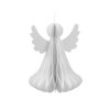 Papírový skládací anděl k zavěšení 24 cm (Varianta bílá, Balení 1 ks)