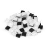 Mozaikové kamínky skleněné (Varianta 3 transparent černá, Balení 1 sáček)
