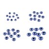 Oči k nalepení Alláhovo oko s glitry Ø8; 10; 12; 14 mm (Varianta 1 (8 mm) modrá, Balení 10 ks)
