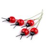 Beruška na drátku k aranžování (Varianta červená, Balení 5 ks)