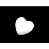 Srdce Ø6; 6,5 cm polystyren (Varianta 1 (Ø6 cm) bílá, Balení 20 ks)