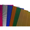 Barevný metalický vlnitý papír / lepenka mix barev (Varianta mix, Balení 1 sáček)