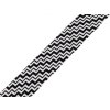 Šikmý proužek bavlněný vzorovaný šíře 20 mm zažehlený (Varianta 380799/03 černá chevron, Balení 14 m)