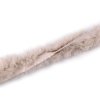 Všívací lemovka / lampas z umělé kožešiny kulatý šíře 2 cm (Varianta 1 Off White, Balení 1 m)