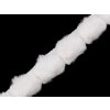 Všívací lemovka / lampas z umělé kožešiny kulatý šíře 3 cm (Varianta 1 Off White, Balení 1 m)