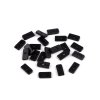 Silikonové koncovky na ploché, kovové a plastové kostice šíře 6; 8; 12 mm (Varianta 1 (6 mm) černá, Balení 50 ks)
