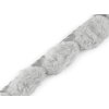 Všívací lemovka / lampas z umělé kožešiny kulatý šíře 3 cm (Varianta 2 béžová, Balení 1 m)