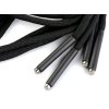 Oděvní šňůra s koncovkami do kapucí délka 120; 140 cm (Varianta 4 (120cm) černá, Balení 2 ks)