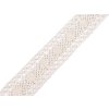 Krajka / vsadka paličkovaná šíře 30 mm (Varianta 1 bílá, Balení 22.5 m)