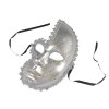 Benátská maska - škraboška (Varianta 1 stříbrná, Balení 1 ks)