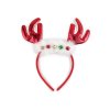 Čelenka do vlasů sob s rolničkami, vánoční /  párty (Varianta 1 červená, Balení 1 ks)