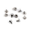 Ozdobný šroubovací hrot / nýt / nožičky na kabelky Ø7 mm (Varianta 1 (9,5 mm) nikl, Balení 10 pár)