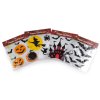 Gelové samolepky Halloween / čarodějnice (Varianta 3 černá zámek, Balení 1 karta)