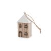 Celodřevěný domeček k zavěšení (Varianta přírodní stř., Balení 1 ks)