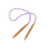 Kruhové jehlice bambusové č. 9; 10; 12 (Varianta 1 (9 mm) bambus tmavý, Balení 1 ks)