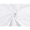 Bavlněná látka / plátno hvězdy (Varianta 1 (360) bílá, Balení 1 m)