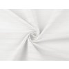 Bavlněná látka / plátno s krajkovým efektem (Varianta 1 bílá, Balení 1 m)