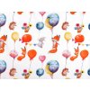 Bavlněná látka / plátno balónky / zvířátka (Varianta (112) bílá, Balení 1 m)