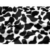 Imitace zvířecí kůže / kožešina hovězí (Varianta 2 černá bílá, Balení 1 m)