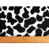 Imitace zvířecí kůže / kožešina hovězí (Varianta 2 černá bílá, Balení 1 m)